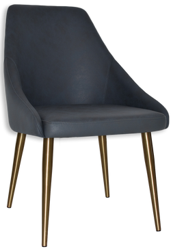 Stockholm Chair (Slim) Brass Metal Leg - Richmond Office Furniture