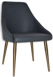 Stockholm Chair (Slim) Brass Metal Leg - Richmond Office Furniture