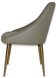 Stockholm Chair (Slim) Brass Metal Leg - Richmond Office Furniture