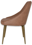 Stockholm Chair (Slim) Brass Metal Leg - Richmond Office Furniture