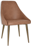 Stockholm Chair (Slim) Brass Metal Leg - Richmond Office Furniture