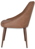 Stockholm Chair Light Walnut Metal Leg - Richmond Office Furniture
