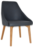 Stockholm Chair Light Oak Timber Leg - Richmond Office Furniture