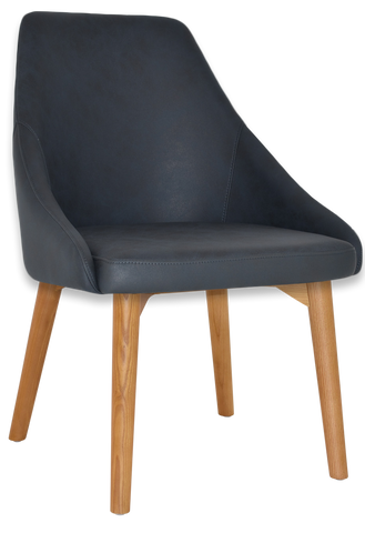 Stockholm Chair Light Oak Timber Leg - Richmond Office Furniture