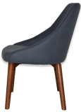 Stockholm Chair Light Walnut Timber Leg - Richmond Office Furniture