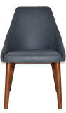 Stockholm Chair Light Walnut Timber Leg - Richmond Office Furniture