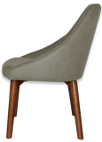Stockholm Chair Light Walnut Timber Leg - Richmond Office Furniture