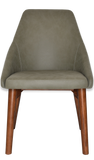 Stockholm Chair Light Walnut Timber Leg - Richmond Office Furniture