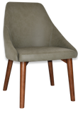 Stockholm Chair Light Walnut Timber Leg - Richmond Office Furniture