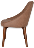 Stockholm Chair Light Walnut Timber Leg - Richmond Office Furniture