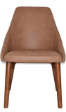 Stockholm Chair Light Walnut Timber Leg - Richmond Office Furniture