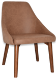 Stockholm Chair Light Walnut Timber Leg - Richmond Office Furniture
