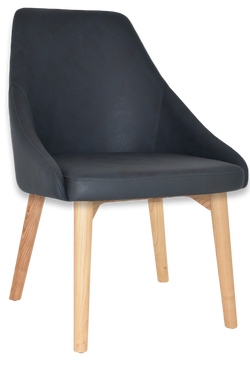 Stockholm Chair Natural Timber Leg - Richmond Office Furniture