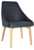 Stockholm Chair Natural Timber Leg - Richmond Office Furniture