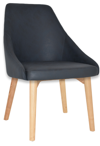 Stockholm Chair Natural Timber Leg - Richmond Office Furniture