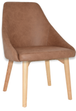 Stockholm Chair Natural Timber Leg - Richmond Office Furniture