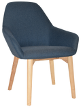 Bronte Tub Chair Natural Timber Leg - Richmond Office Furniture