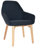 Bronte Tub Chair Natural Timber Leg - Richmond Office Furniture