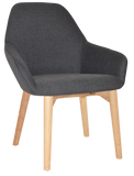 Bronte Tub Chair Natural Timber Leg - Richmond Office Furniture