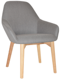 Bronte Tub Chair Natural Timber Leg - Richmond Office Furniture