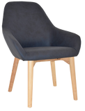 Bronte Tub Chair Natural Timber Leg - Richmond Office Furniture