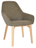 Bronte Tub Chair Natural Timber Leg - Richmond Office Furniture