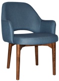 Albury XL Arm Chair Light Walnut Timber Leg - Richmond Office Furniture