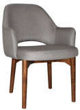 Albury XL Arm Chair Light Walnut Timber Leg - Richmond Office Furniture