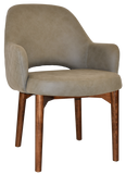 Albury XL Arm Chair Light Walnut Timber Leg - Richmond Office Furniture