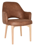 Albury XL Arm Chair Natural Timber Leg - Richmond Office Furniture