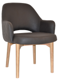 Albury XL Arm Chair Natural Timber Leg - Richmond Office Furniture
