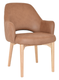 Albury XL Arm Chair Natural Timber Leg - Richmond Office Furniture
