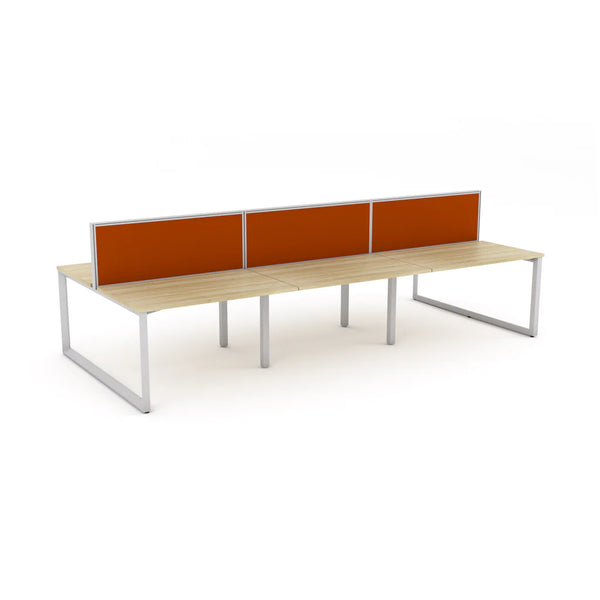 Anvil Desk 6-User Double Sided Workspace with Studio50 Screen