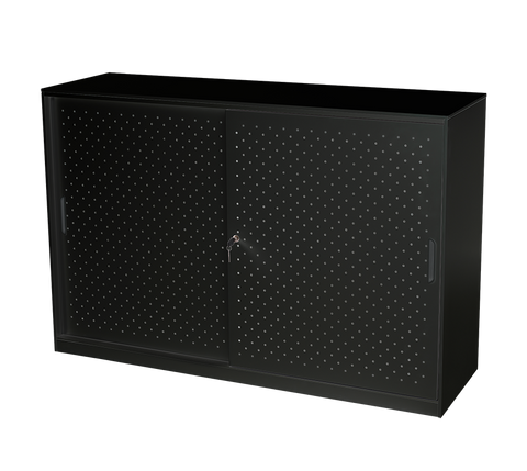 Perforated Sliding Door Cupboard - Richmond Office Furniture
