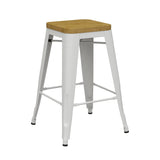Riviera 650 Stool Timber Seat - Richmond Office Furniture