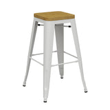 Riviera 750 Stool Timber Seat - Richmond Office Furniture