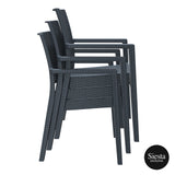 3 Piece Resin Rattan Outdoor Table Setting - Richmond Office Furniture