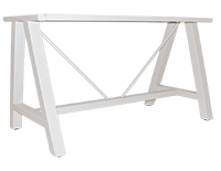 A Frame Table Base 730mmH White - Richmond Office Furniture