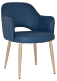 Albury Arm Chair Birch Metal Leg - Richmond Office Furniture