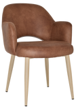 Albury Arm Chair Birch Metal Leg - Richmond Office Furniture