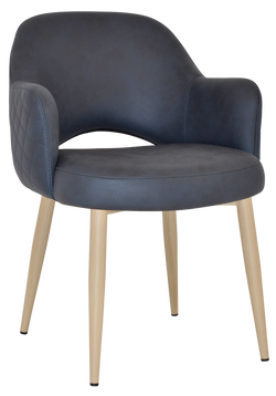 Albury Arm Chair Birch Metal Leg - Richmond Office Furniture