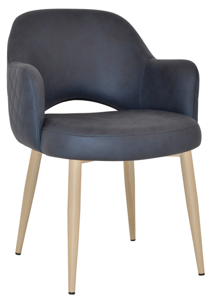 Albury Arm Chair Birch Metal Leg - Richmond Office Furniture