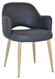 Albury Arm Chair Birch Metal Leg - Richmond Office Furniture