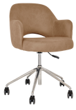 Albury Arm Chair Aluminium Castor Base - Richmond Office Furniture