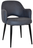 Albury Arm Chair Black Metal Leg - Richmond Office Furniture