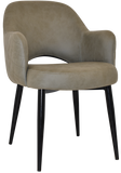 Albury Arm Chair Black Metal Leg - Richmond Office Furniture