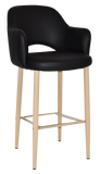 Albury Arm Stool 75cm Birch Metal Leg - Richmond Office Furniture