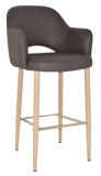 Albury Arm Stool 75cm Birch Metal Leg - Richmond Office Furniture