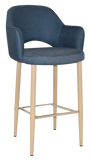 Albury Arm Stool 75cm Birch Metal Leg - Richmond Office Furniture