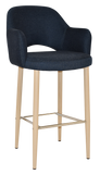 Albury Arm Stool 75cm Birch Metal Leg - Richmond Office Furniture